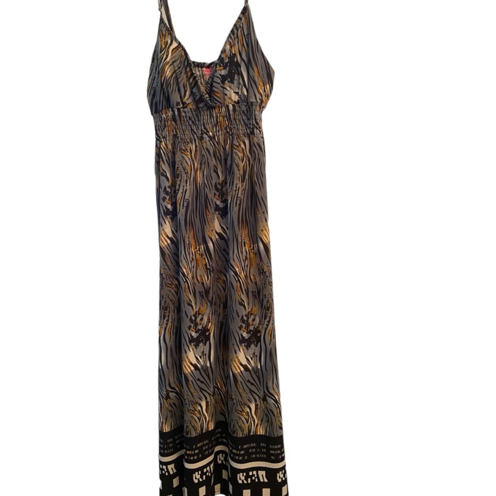 Animal print Maxi sundress L
